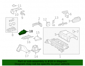 Воздуховод охлаждения ВВБ правый нижний Toyota Prius V 12-17