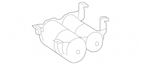 Ресивер пневопідвіски Mercedes X164 GL W164 ML