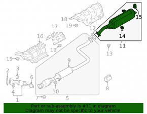 Глушитель задняя часть с бочкой Hyundai Elantra 21-23 2.0