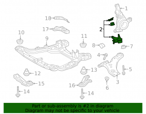 Шаровая передняя левая Toyota Highlander 08-13