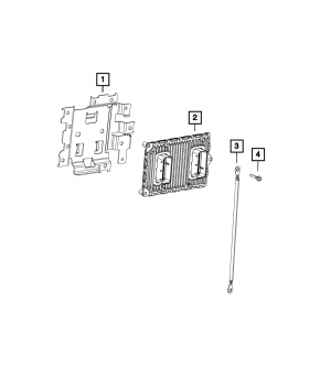 Блок ECU компьютер двигателя Jeep Grand Cherokee WK2 16-17 3.6