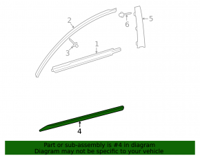Накладка двери нижняя передняя левая Lexus GS300 GS350 GS430 GS450h 06-11