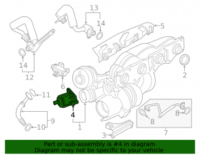 Электромагнитный клапан турбины BMW 2 F22 14-21