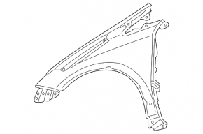 Крило переднє праве Toyota Prius 30 10-15