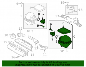 Корпус повітряного фільтра Land Rover Range Rover Velar 18-20 3.0