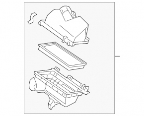Корпус воздушного фильтра Nissan Maxima A36 16-23 3.5