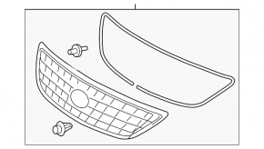 Решітка радіатора grill Lexus RX400h 06-08