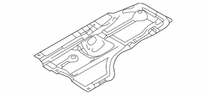 Захист днища задній правий Mazda 3 19-26 FWD Japan built