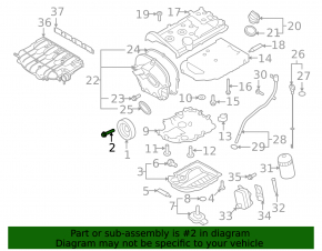 Болт шкива коленвала Audi Q7 16-26 2.0T