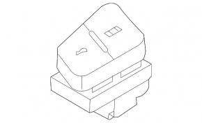 Кнопка блокировки двери передняя левая VW CC 08-17 черная