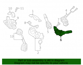 Подрулевой переключатель левый Hyundai Santa FE Sport 13-18 под птф, auto
