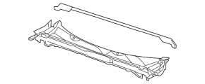 Решетка дворников пластик Chevrolet Malibu 13-15