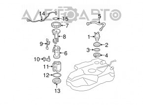 Топливный насос бензонасос Lexus RX300 RX330 04-06