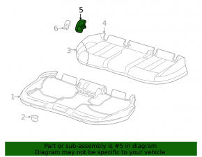 Накладка Isofix заднего ряда Audi A6 C8 19-24 светло-коричневая