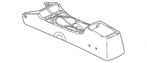 Консоль центральная подлокотник и подстаканники Mitsubishi Galant 04-12