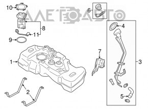 Крышка заливной горловины бензобака Nissan Sentra 13-19