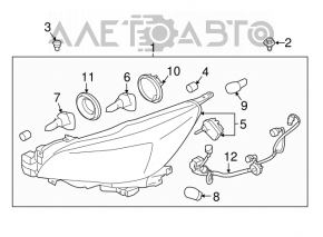 Фара передняя правая Subaru Outback 15-17 в сборе дорест ксенон