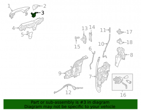 Заглушка внешней ручки задней правой Mercedes A-class V177 19-22