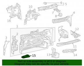 Лопух переднего подрамника передний левый Mercedes W167 GLE 350 450 20-26