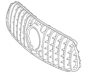 Грати радіатора в зборі grill Mercedes W167 GLE 53 24-26 AMG pkg