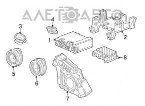 Пищалка в торпеде левая Chevrolet Volt 16-19 Bose