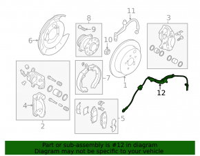 Датчик ABS задний левый Subaru Impreza WRX GH 08-14 2.5T