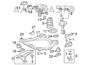 Рычаг нижний передний правый Toyota Highlander 08-13