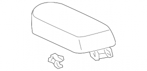 Подлокотник Toyota Rav4 06-11 кожа серая, под химч