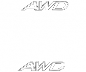 Эмблема надпись AWD двери багажника Mazda CX-5 22-25 тип 2