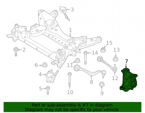 Цапфа передняя левая BMW X3 G01 18-24 развал base