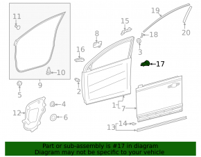 Уплотнитель кожуха передней правой двери задний Toyota Rav4 19-24