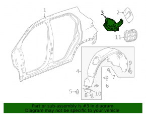 Корпус лючка бензобака Buick Encore 13-21 тип 1