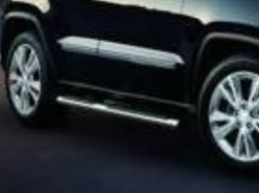 Комплект порогов подножек Jeep Grand Cherokee WK2 11-21 хром, с креплениями