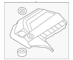 Накладка двигуна BMW X5 F15 14-18 N55