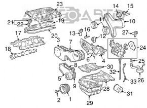 Накладка двигателя Lexus ES330 04-06