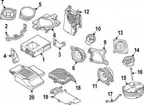 Кронштейн усилителя аудио Mazda CX-90 24-26