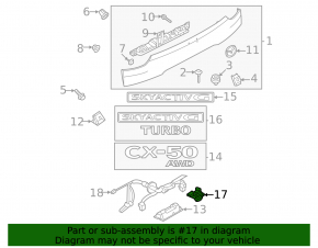 Камера заднего вида Mazda CX-50 23-26