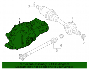 Передний редуктор BMW X5 E70 07-13 3.0