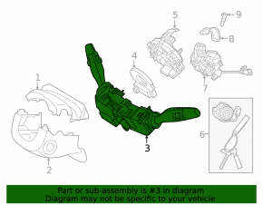 Подрулевой переключатель гитара в сборе Hyundai Sonata 15-19 auto