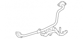 Трубка ЕГР длинная Lexus ES300h 13-13