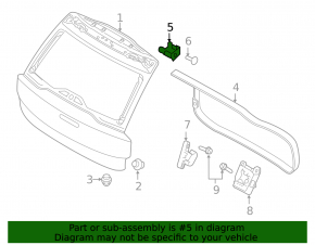 Петля двери багажника левая Volvo XC40 19-26