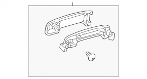 Ручка двери внешняя передняя правая Toyota Sequoia 08-17