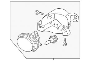 Противотуманная фара птф левая Mazda3 MPS 12-13 DEPO