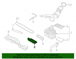 Воздуховод от воздухоприемника VW Golf 15- 1.8T