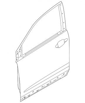 Дверь голая передняя левая Honda CRV 12-16