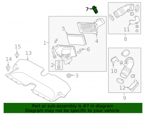 Расходомер воздуха Nissan Altima 13-18 2.5