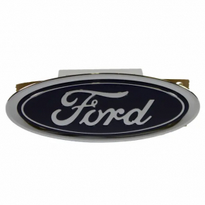 Эмблема значок переднего бампера Ford Focus mk3 15-18 рест, облом хрома