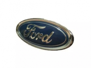 Эмблема значок переднего бампера Ford Focus mk3 15-18 рест, облом хрома