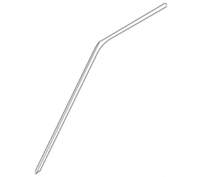 Молдинг двери верхний передний левый Land Rover Range Rover Sport 13-22