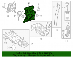 Передняя крышка двигателя Infiniti QX30 17-19